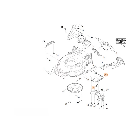 Stihl  prowadnica blaszana (ze wspornikiem) 6374 780 4400